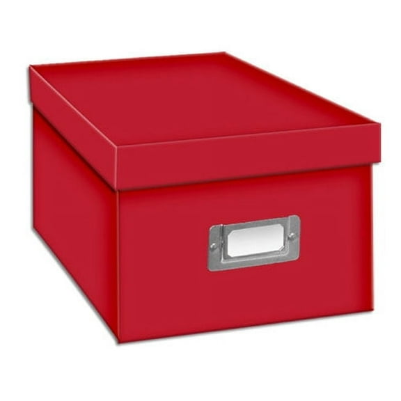 Pioneer Photo Album Photo CD/DVD Storage Box, Holds 21 CDs/10 DVDs, Bright Red