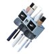 thumbnail image 3 of Toothbrush Shelf Punch Free Wall Mounted Mouthwash Cup Holder Toilet Storage Rack Blue 3 Cups, 3 of 5