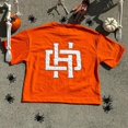 thumbnail image 3 of Camiseta holgada informal de manga corta con estampado de letras de anime para hombre y mujer, estilo hip hop, estilo Harajuku, estilo retro, Y2k, 3 of 5