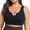 Black, variant on Summer Sports Bras for Women Plus Size Active Support No Underwire Bra for Women Molded Cup Solid Plunge Bras