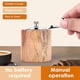 thumbnail image 5 of Pepper Mill, Hand Crank Wood Pepper Grinder with Classic Handle and Adjustable Ceramic Rotor, 5 of 5
