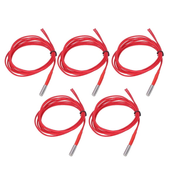 W Calentador, 5PCS 12V 40W Cartucho Tubo de calentamiento Calentador de cartucho de acero inoxidable Rendimiento sólido