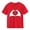 Red, variant on Kids White T-Shirt for Girls with Heart Print, 100% Cotton Short Sleeve Tee, Casual Top for Ages 4-10,Size 4 T