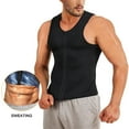 thumbnail image 4 of Lilvigor Sauna Vest for Men Waist Trainer Vest Sauna Sweat Suit Zipper Body Shaper Tank Top Workout Compression, 4 of 6