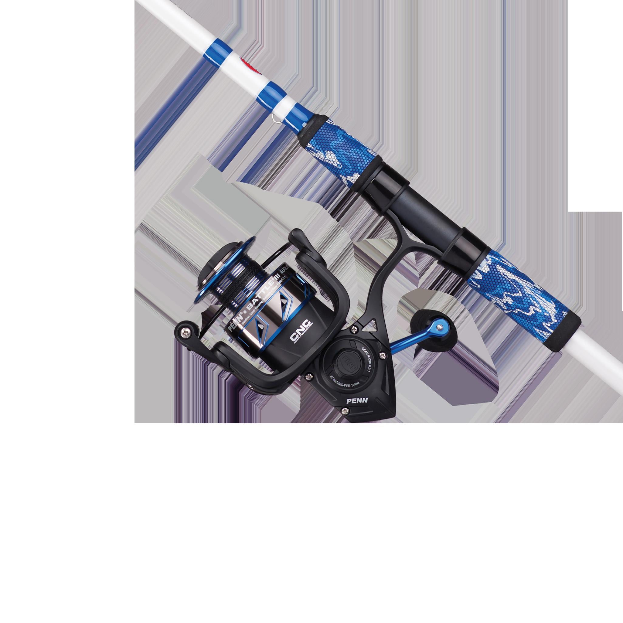 PENN 7' Battle III LE 2- Piece Spinning Combo, Reel Size 4000