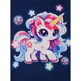 thumbnail image 2 of ATAIKU 3-8Y Toddler and Little Girls Unicorn Pajamas 2-Piece Shirt & Shorts PJ Set Jammies, 2 of 11