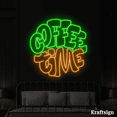 thumbnail image 3 of Craftnamesign Coffee Time Neon Sign, Coffee Shop LED Sign, Shop Wall Art, 3 of 4