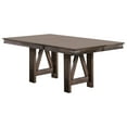 thumbnail image 4 of Oslo 7-Piece Dining Set, Brown Wood & Fabric, Transitional, (Extendable Table & 6 Chairs), 4 of 8