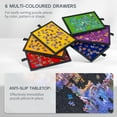 thumbnail image 4 of 2000 Pieces Portable Jigsaw Puzzle Board with 6 Drawers & Trays, Tilting Puzzle Table with 2-in-1 Stand & Cover, Lightweight Game Storage Saver with Puzzle Easel- Dark Gray, 4 of 7