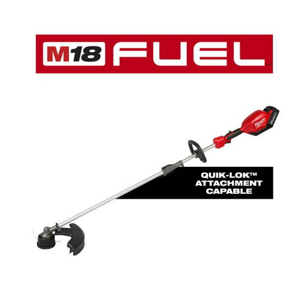Milwaukee M18 FUEL 18-Volt Lithium-Ion Brushless Cordless String Trimmer  with QUIK-LOK Attachment Capability and 8.0 Ah Battery - Walmart.com