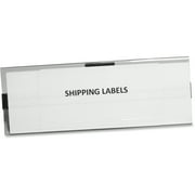 Angle View: Panter Panco Clear Magnetic Tube 2" Label Holders, Clear, 10 / Pack (Quantity)