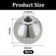 thumbnail image 2 of 4pcs M6x20mm Ball Nuts Knob 304 Stainless Steel Female Thread Silver Steel Ball Nuts Round Blind Hole Screw Cap Cover for Lighting Machinery DIY, 2 of 5