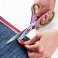 thumbnail image 6 of Jorunhe Sewing Scissors Titanium Coating Ultra-Sharp Non-Stick Blades Set of 4 Professional Fabric Scissors for Tailor Embroidery Craft, 6 of 8