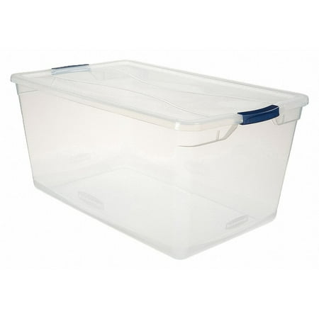 

Rubbermaid Storage Tote Clear Solid Polypropylene RMCC950001 RMCC950001 ZO-G800719949