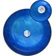 thumbnail image 3 of Novatto NSFC-S132001CH Verdazzurro Blue Foil Painted Glass Vessel Sink with Matching Chrome Faucet, Drain and Mounting Ring, 3 of 4