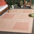 thumbnail image 2 of Safavieh Courtyard Eileen Geometric Indoor/Outdoor Area Rug, Natural/Terracotta, 4' x 5'7", 2 of 14