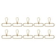 thumbnail image 1 of Uxcell 10 pack Swivel Clasps, 2" Oval Ring Lobster Clasp Claw Push Gate Snap Hook, Gold, 1 of 6