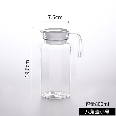 

Large Capacity Acrylic Fruit Juice Milk Pot Bar Party Wine Beer Bottle Beverage Cold Water ttles Anti-fall Water Pitcher Jug