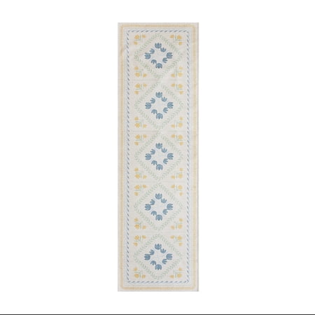 Better Homes & Gardens Blue & Yellow Soliel Floral 30" x 102" Runner Rug