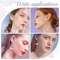 thumbnail image 6 of 1 Box DIY Make 10 Pairs Flower Dangle Earrings Making Kit Petal Glass Pendants Acrylic Bead Caps Glass, 6 of 7