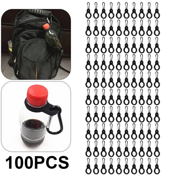 Hebilla Botella para Montañismo Al Aire Libre Hebilla Botella Silicona para Montañismo Hebilla para Botella Deportiva Hebilla para Botella Cola Venta Al Por Mayor Personalizada (negro)