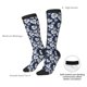 thumbnail image 4 of Fotbe White Leaves Calcetas Divertidas Estampadas para Hombre y Mujer, Calcetas de Algodón hasta la Rodilla para Caminar, Correr, Enfermería y Embarazo, 4 of 6