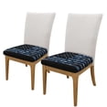 thumbnail image 2 of Gaeub Navy Camouflage American Flag Square Chair Seat Covers, Stretch Fitted Printed Chair Seat Cushion Cover for Kitchen, Office - One Size, 2 of 9