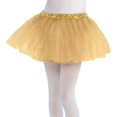 UPC: 0013051586584 | Dress Up Girls Gold Full Tutu Child Ballet Costume Accessory SM/MD