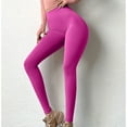 thumbnail image 4 of Puntoco Mujer Casual Sólido Pantalones Cintura Media Pantalones Largos Sueltos Pantalones De Yoga Puntoco Puntoco-6960, 4 of 5