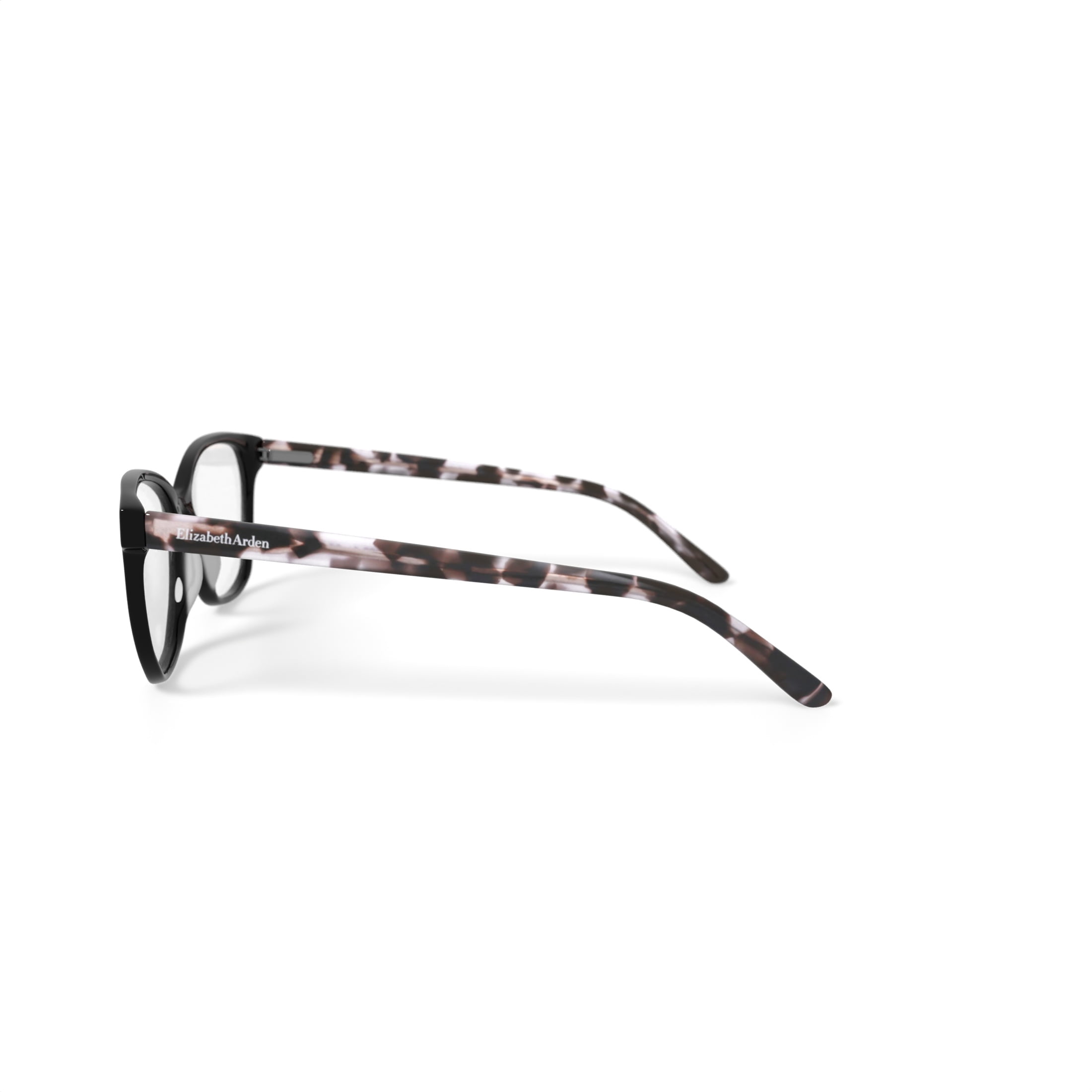 Elizabeth Arden Women's EA1203 Square Prescription Eyeglasses with Case, Black