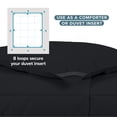 thumbnail image 6 of Bare Home Ultra-Soft 1800 Collection Down Alternative Comforter Duvet Insert - Oversized King, Black, 6 of 9