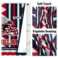 thumbnail image 3 of New England Curtains for Bedroom, Blackout Curtains with Rod Pockets Top, Football Style Drapes for Windows Living Room 2 Panels, 72" W x 84" L, 3 of 7