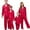 Red, variant on Matching Family Christmas Pajamas Silk Pjs Long Sleeve Button down Holiday Nightwear Top and Pants 2 Piece Set New Year Pajamas