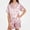 Pink, variant on ITSAME Teen Girls Satin Sleepwear Set Striped Button Down Lapel Top and Shorts Two Piece Loungewear Outfit Size 14