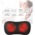 thumbnail image 2 of Cojín de masaje Shiatsu para cuello, hombros, espalda, cintura, cojín de masaje con calefacción, con función de calor y masaje de amasado giratorio 3D, relajación en el hogar y la oficina esquí esquí Gafas de esquí, 2 of 5