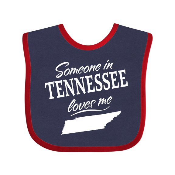 Inktastic Someone in Tennessee Loves Me Boys or Girls Baby Bib