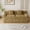 Mustard Yellow, variant on Leumius 71" Boneless Sofa,3 Setaser Couch with Deep Seat,Comfy Loveseat Sofa,for Living room, Bedroom,Conference room ,Apartment,No Assembly,Antique Black