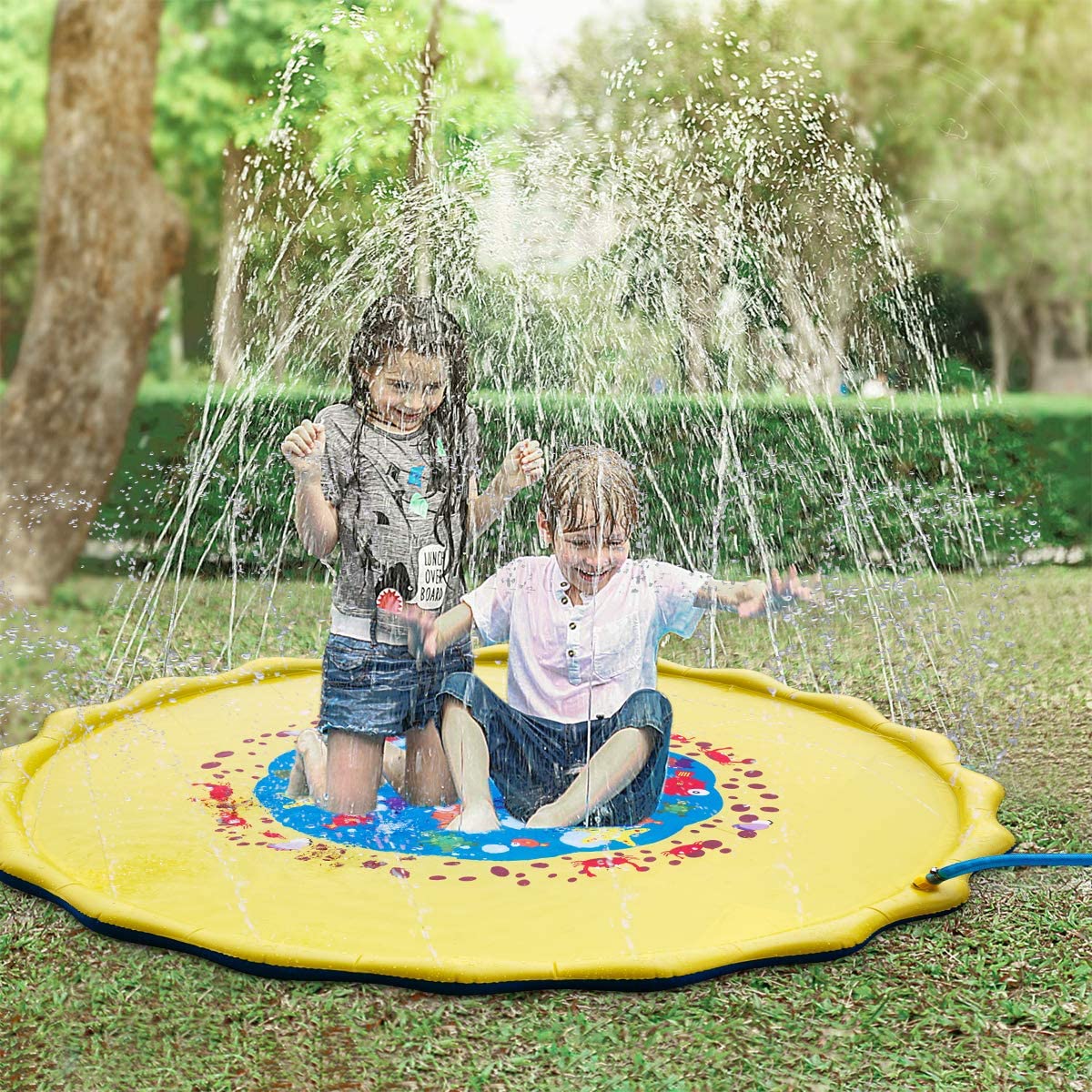 baby pool with sprinkler