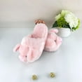 thumbnail image 2 of Pantoufles en Peluche Douces Forme Rose Chaussures Femmes Hommes Cadeau de Noël d'Intérieur, 2 of 8