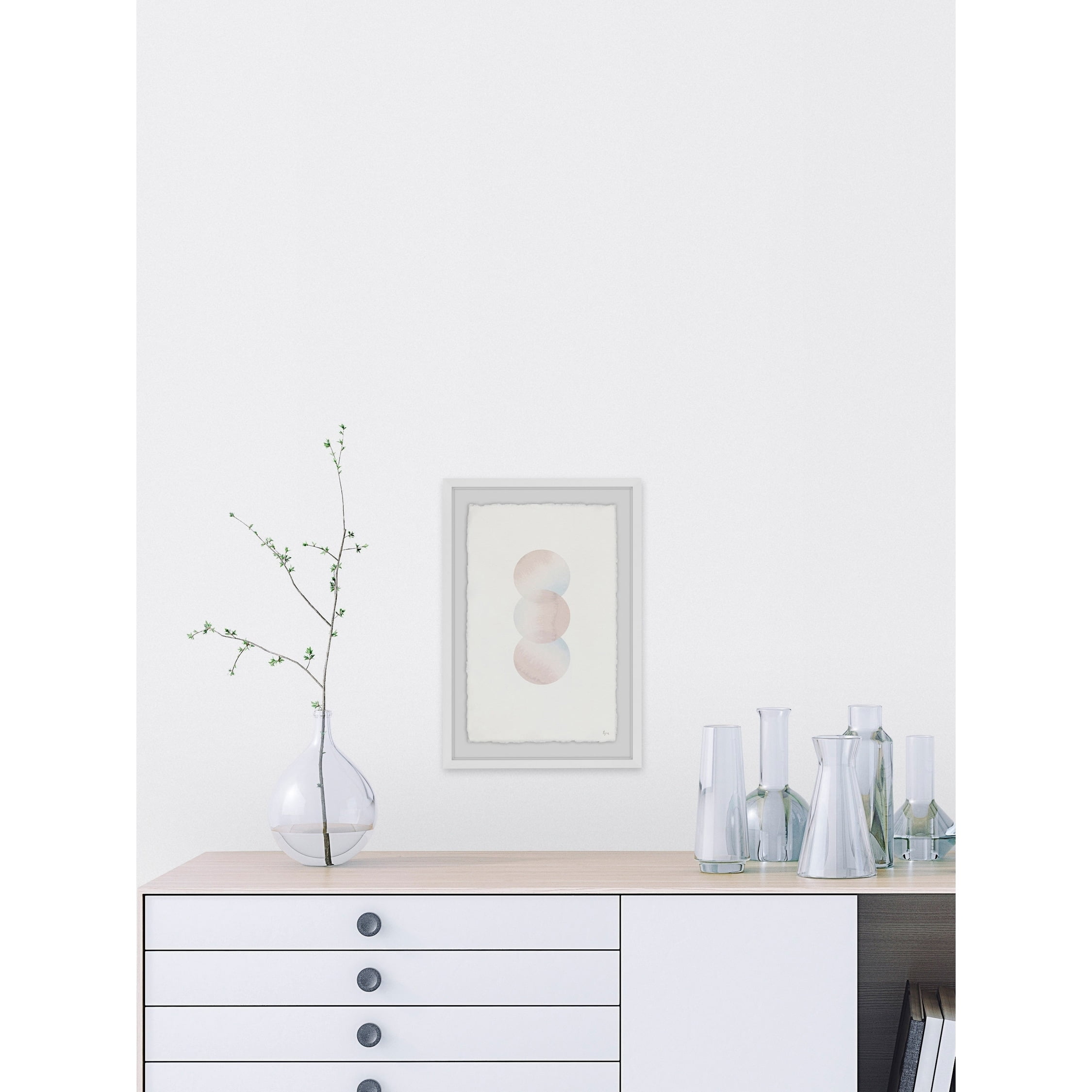 Luna Menguante Framed Painting Print