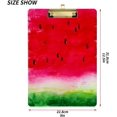 thumbnail image 3 of FMSHPON Watermelon Watercolor Sweet Clipboard Hardboard Wood Nursing Clip Board and Pull for Standard A4 Letter 13x9 inches, 3 of 5