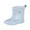 Light Blue, variant on Girls Rain Boots Spring Summer New Sparkly Soft Soles Non Slip Kids Water Shoes, Sizes 1-10 Years