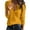 Yellow, variant on Long Sleeve Tops for Women Womens Long Sleeve T Shirt V Neck Loose Fit Soft Waffle Knit Thermal Tops