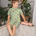 thumbnail image 4 of Fotbe Cute Chubby Frog Pijama Estampada de 2 Piezas para Niños – Ropa de Dormir de Manga Corta Cómoda para Niños y Niñas, Camiseta y Shorts de Algodón-X-Large, 4 of 6