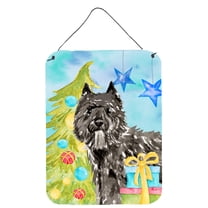Christmas Tree Bouvier des Flandres Wall or Door Hanging Prints
