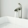 thumbnail image 2 of VIGO Linus Single Handle Single-Hole Bathroom Vessel Faucet in Brushed Nickel, 2 of 12
