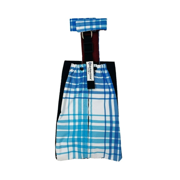 Barkertime Blue Plaid Dog Drag Bag