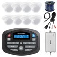 thumbnail image 1 of Magnadyne SP1 AM/FM Bluetooth Receiver, 8X LS3EYC-TN 3" Tan Ceiling Speaker, Enrock 4-Channel Marine Amplifier, Antenna - 40 ", 50 Foot 16-Gauge Speaker Wire, USB 3.5MM Aux Interface Mount, 1 of 8