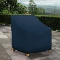 thumbnail image 5 of COVERS&ALL Outdoor Chair Cover, 12 Oz Waterproof UV & Weather Resistant Patio Furniture Sofa Cover for Outdoor Outside Seating Lawn Garden, with Air Vents & Drawstrings (40"W x 40"D x 36"H, Blue), 5 of 7