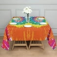 thumbnail image 3 of Colorful Tie Dye Pattern Square Tablecloth,Waterproof Square Table Cover,Wipeable Spillproof Washable Table Cover for Home Kitchen Party Decor 52"x52"(132x132cm), 3 of 6